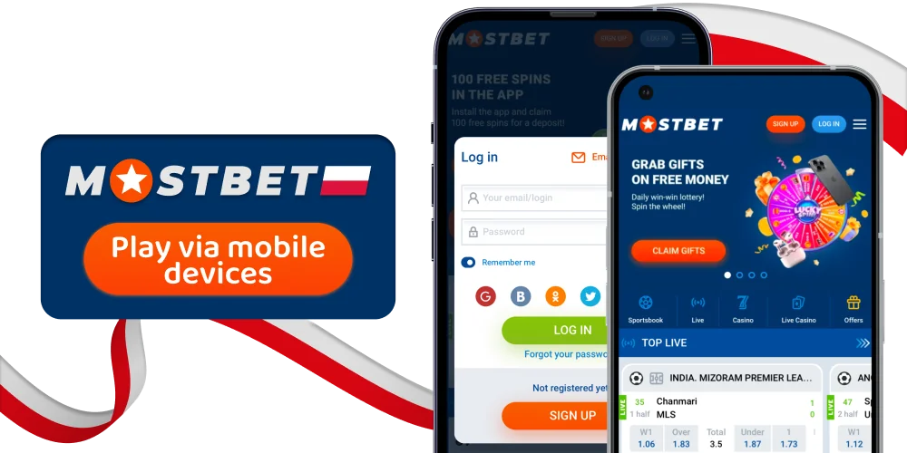 Graj w gry i obstawiaj zakłady sportowe za pośrednictwem aplikacji Mostbet